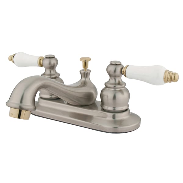 Kingston Brass 4" Centerset Bathroom Faucet, Brushed Nickel KB609B - main